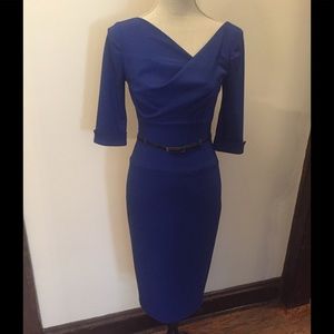 Stunning Cobalt Dress / Black Halo / Size 2
